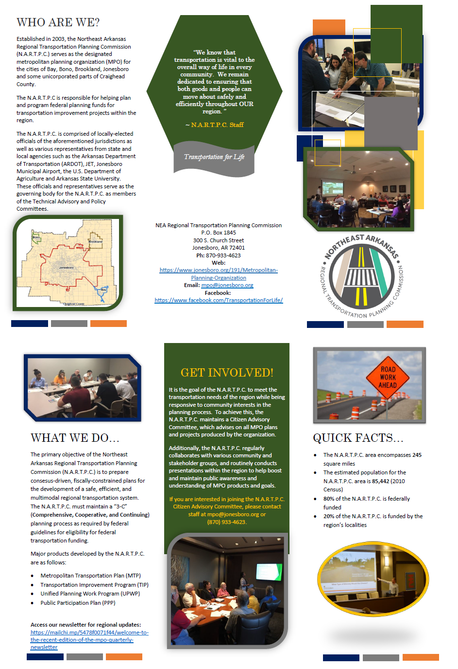 Official informational brochure for the MPO